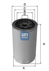 UFI 23.291.00 Filtro olio