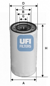 UFI 23.302.00 Olejový filter