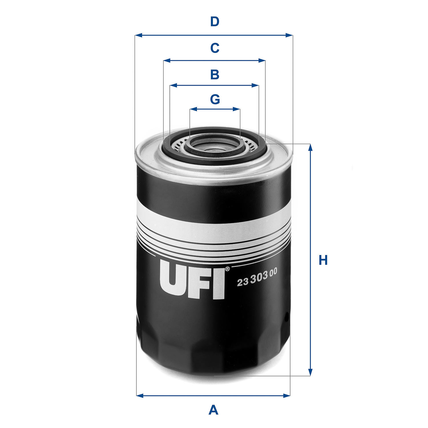 UFI 23.303.00 Olejový filter