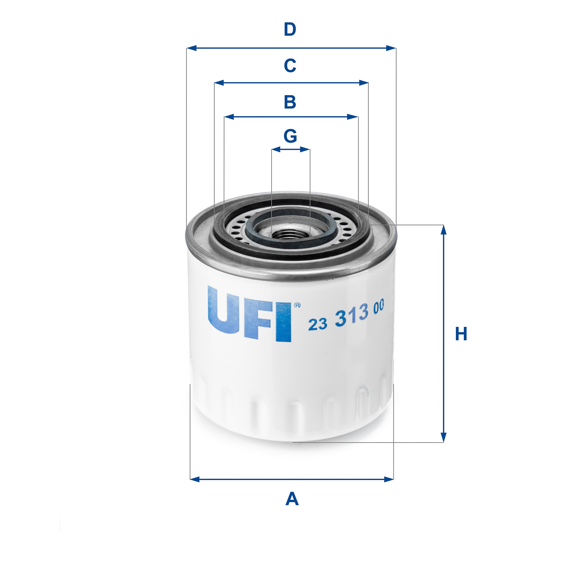 UFI 23.313.00 Filtro olio