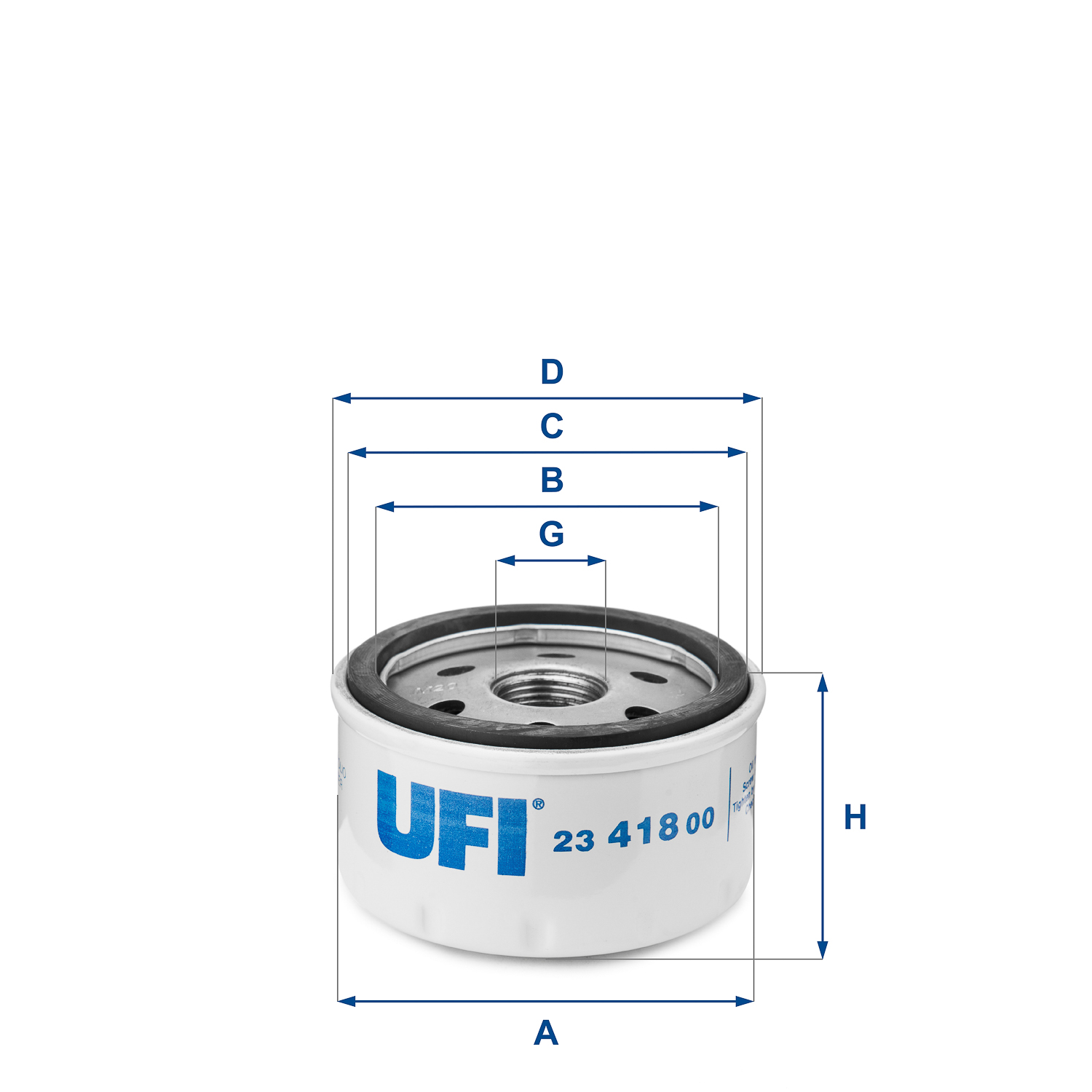 UFI 23.418.00 Filtro olio