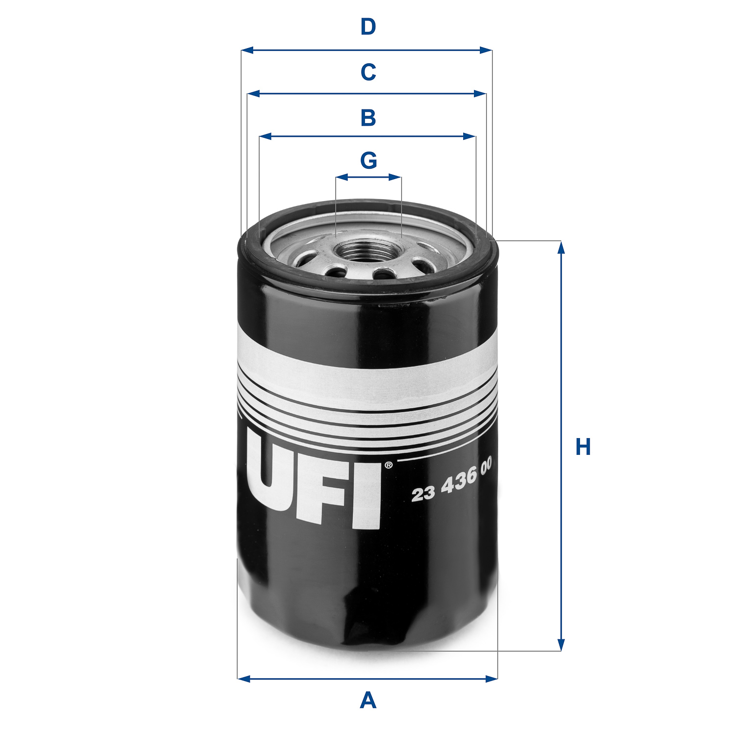 UFI 23.436.00 Filtro olio