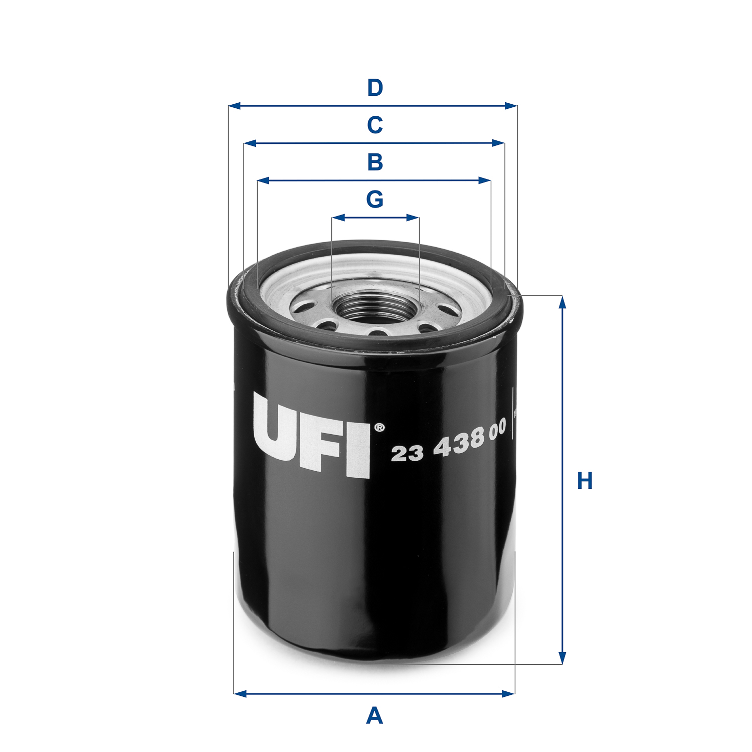 UFI 23.438.00 Filtro olio