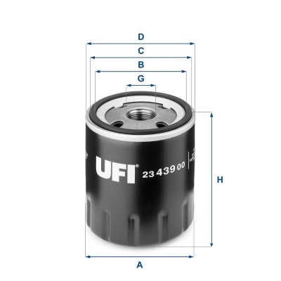 UFI 23.439.00 Filtro olio