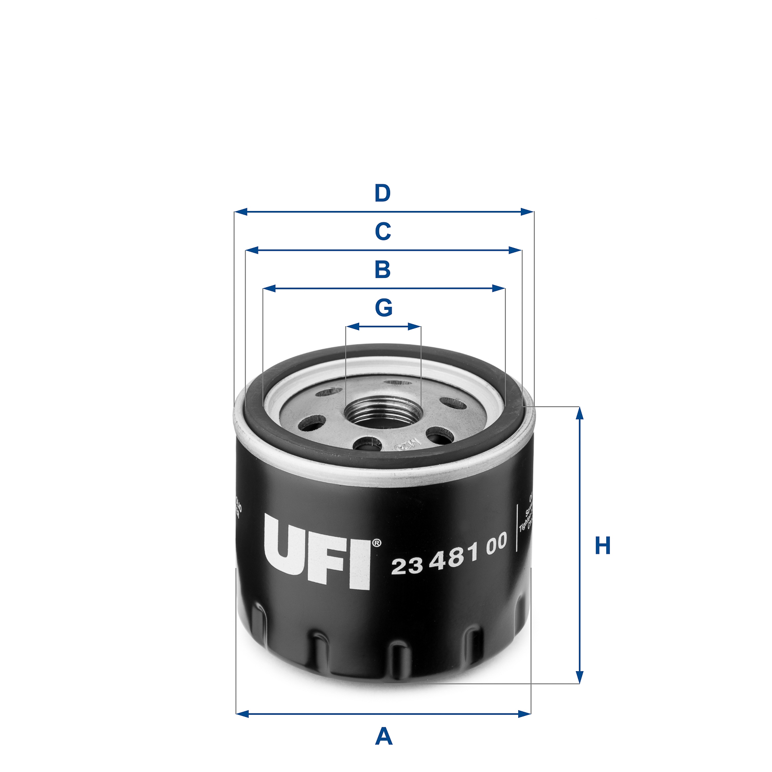 UFI 23.481.00 Filtro olio