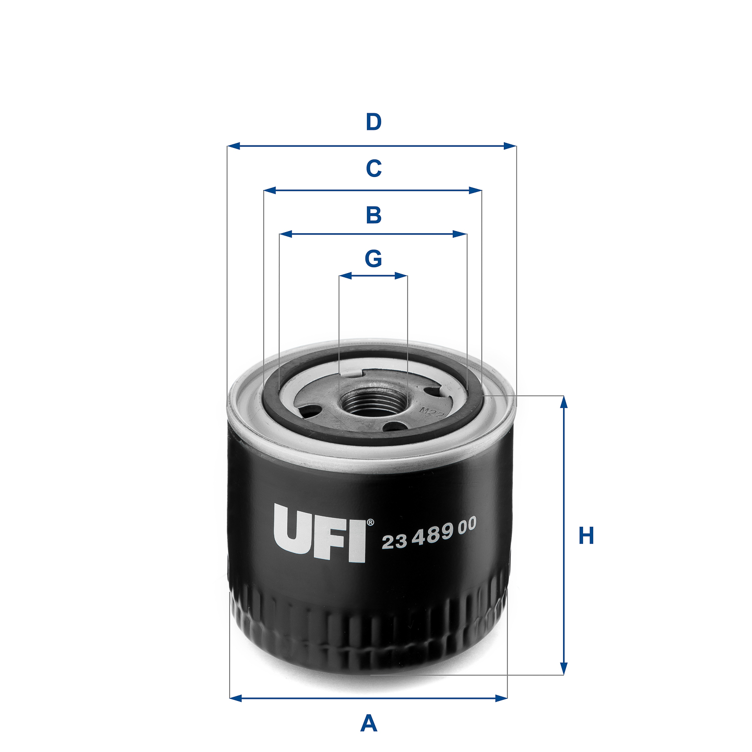 UFI 23.489.00 Filtro olio