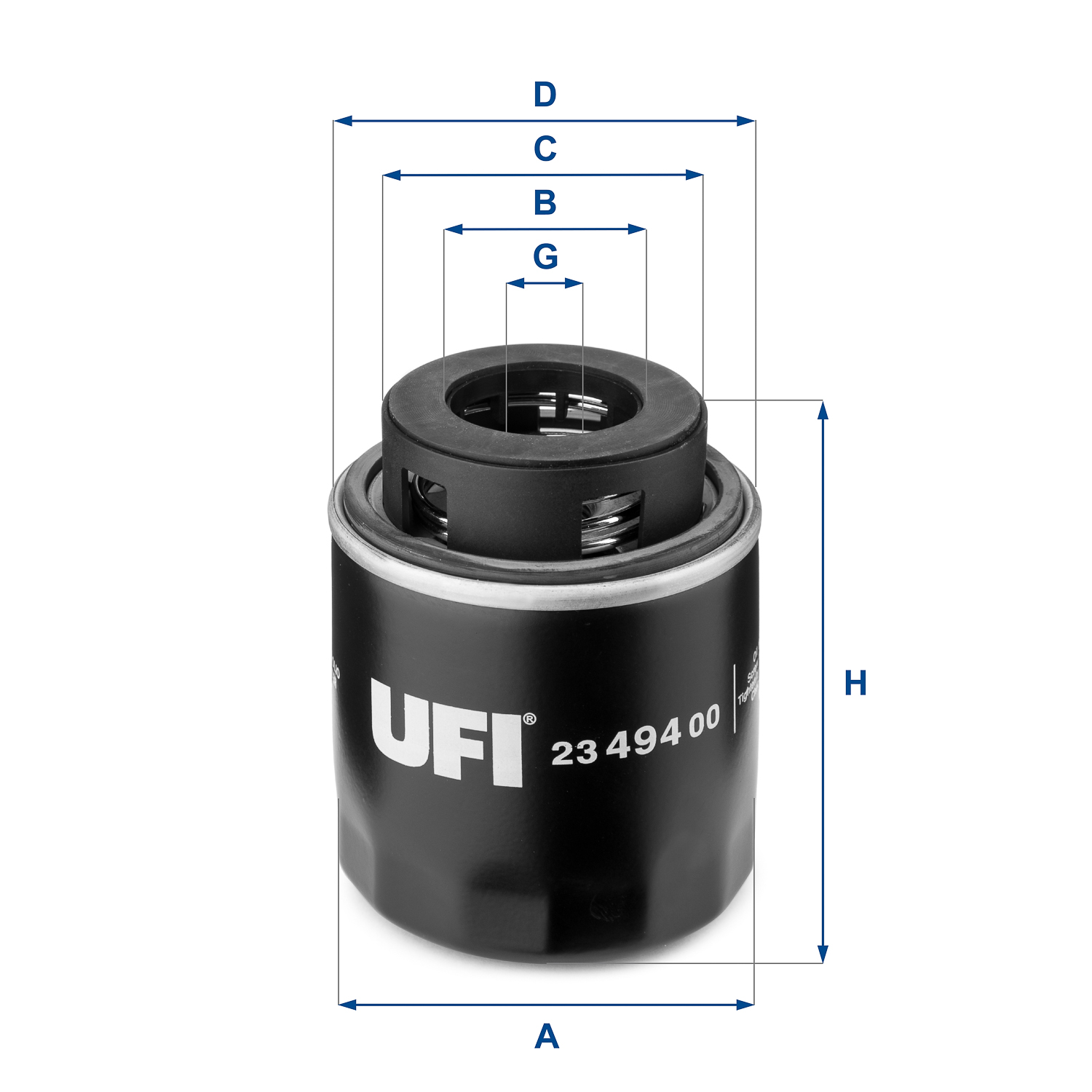 UFI 23.494.00 Filtro olio