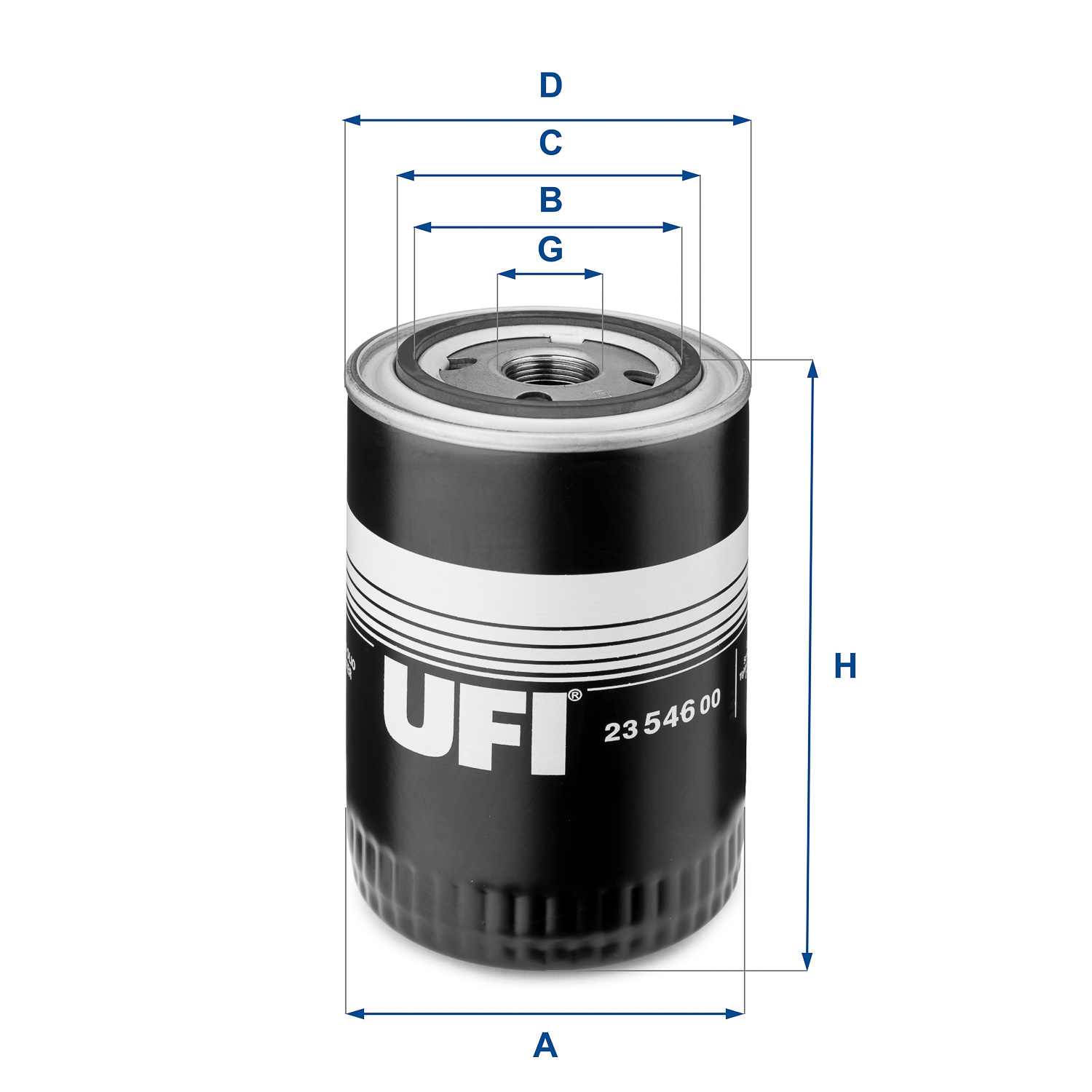 UFI 23.546.00 Filtro olio