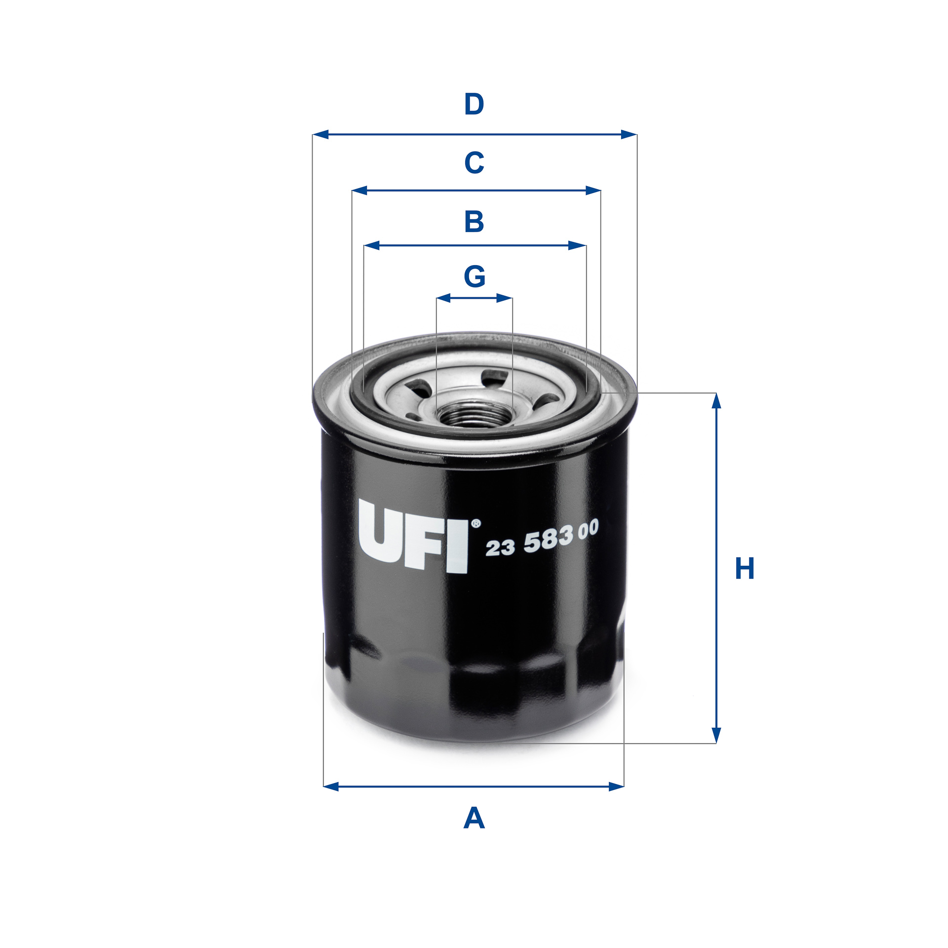 UFI 23.583.00 Filtro olio