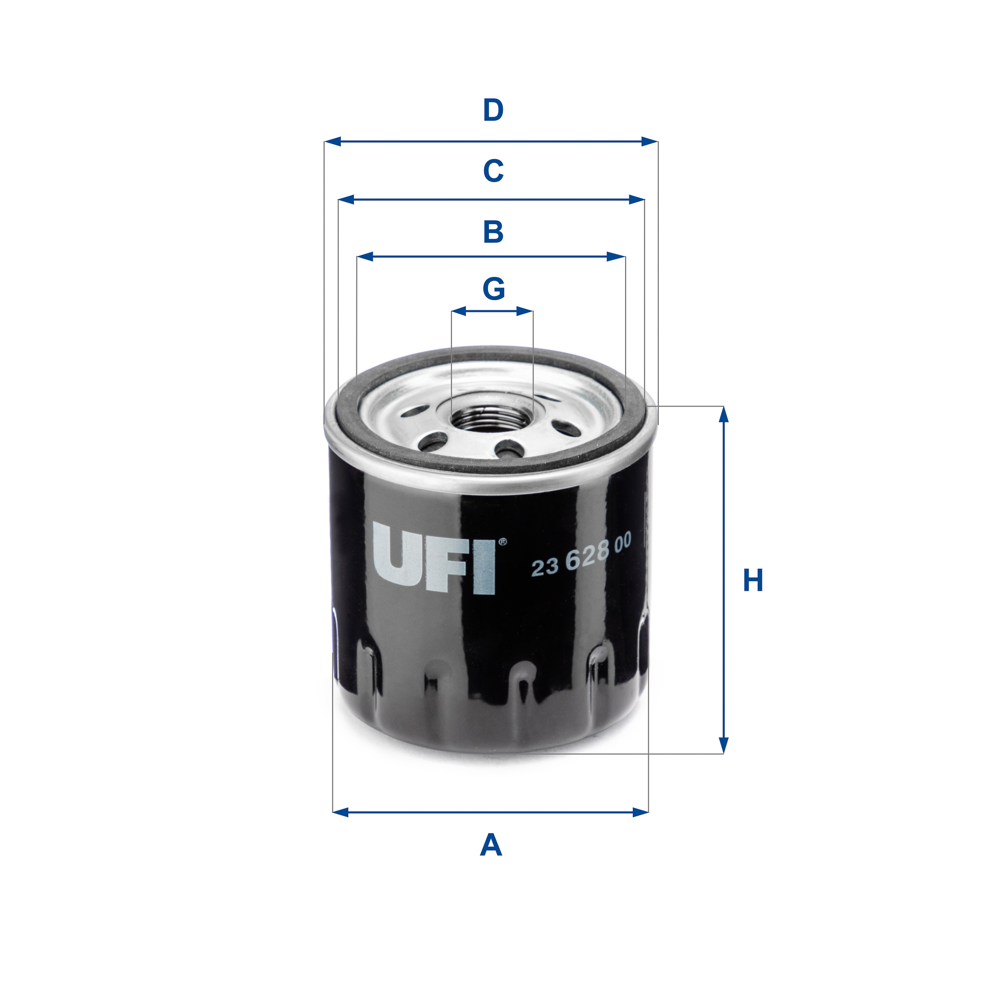 UFI 23.628.00 Filtro olio