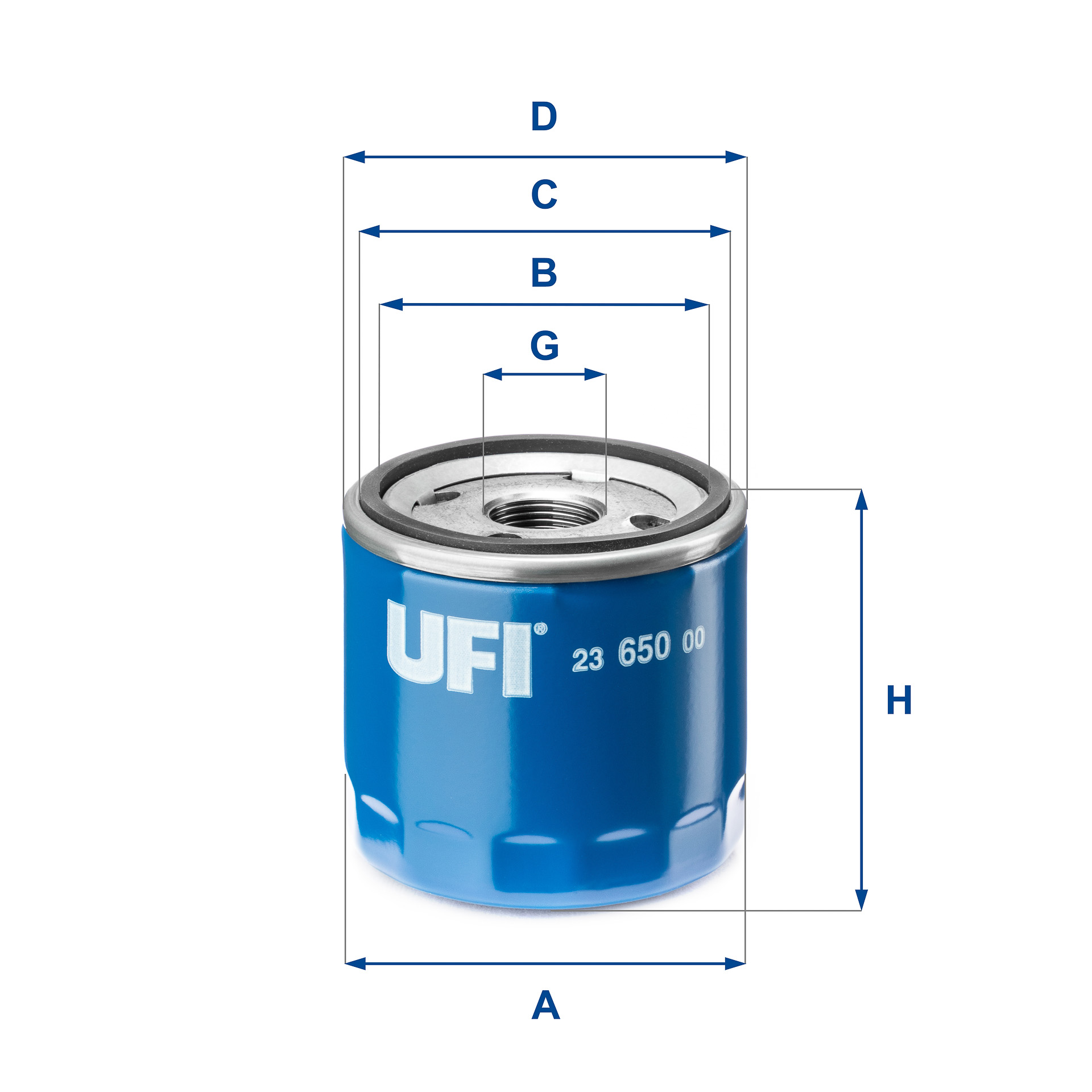 UFI 23.650.00 Oil Filter for CADILLAC CHEVROLET JEEP MG OPEL VAUXHALL