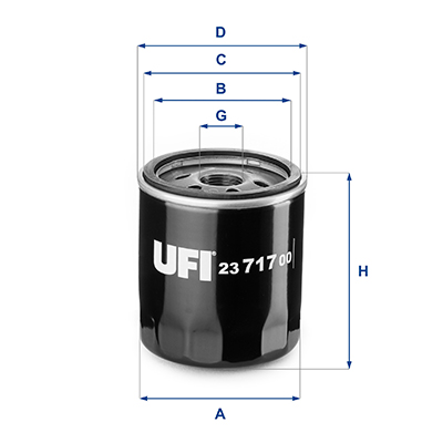 UFI 23.717.00 Filtro olio