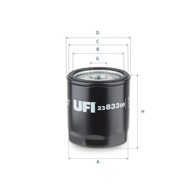 UFI 23.833.00 Olejový filter