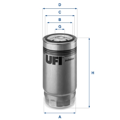 UFI 24.344.00 Filtre à...