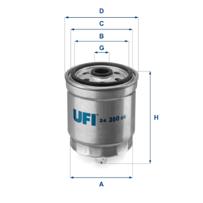 UFI 24.350.00 Palivový filter