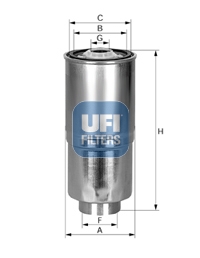 UFI 24.380.00 горивен филтър