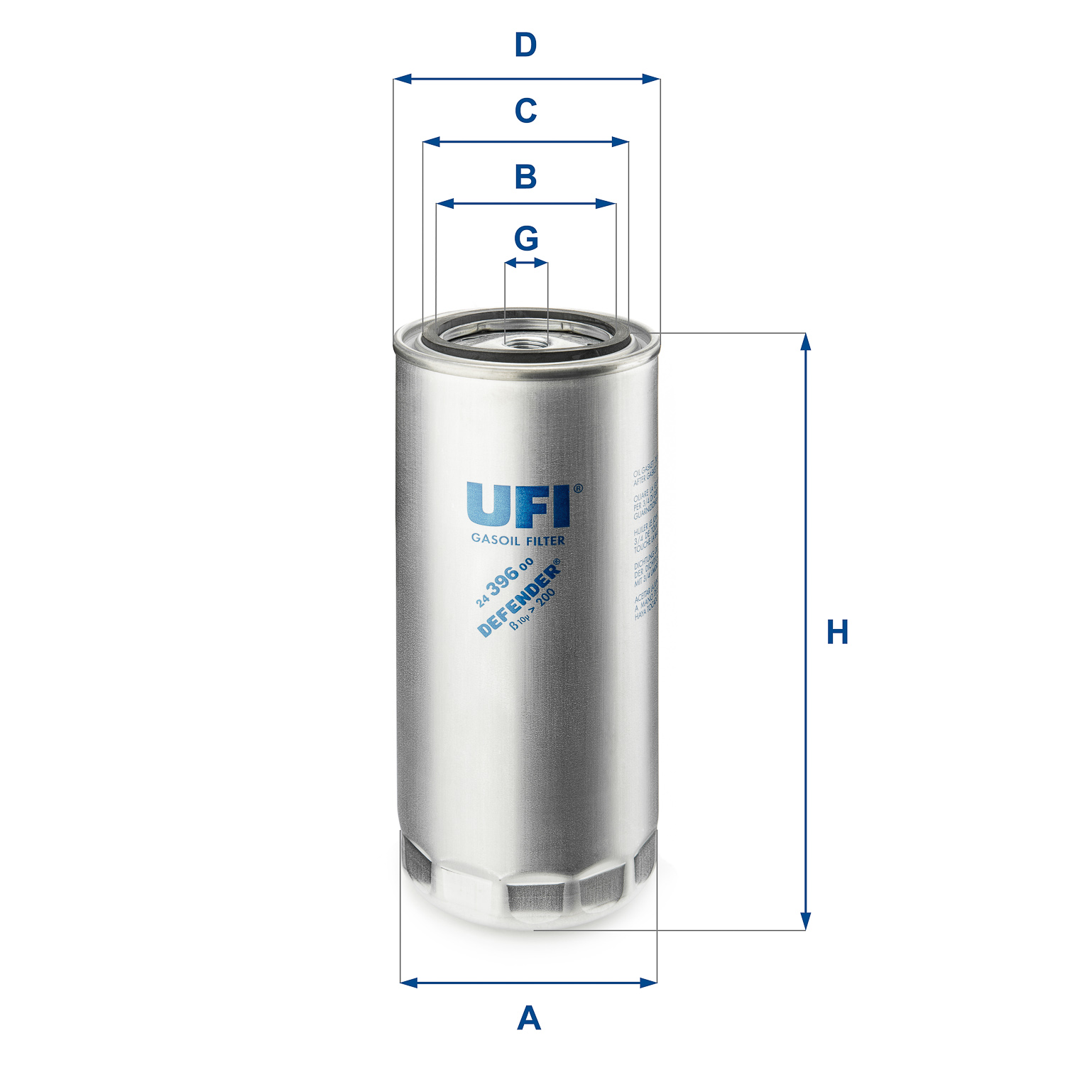 UFI 24.396.00 Palivový filter