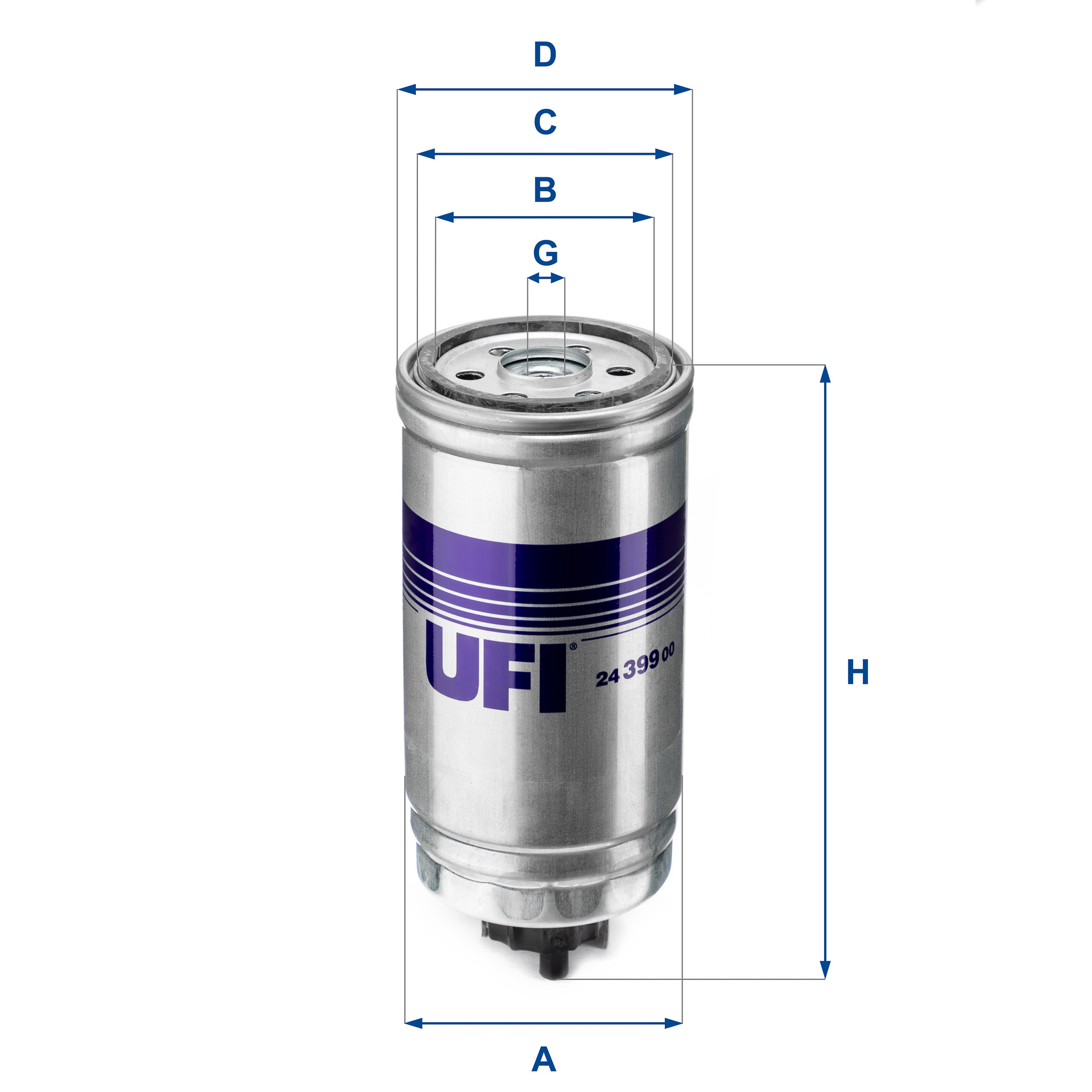 UFI 24.399.00 Palivový filter