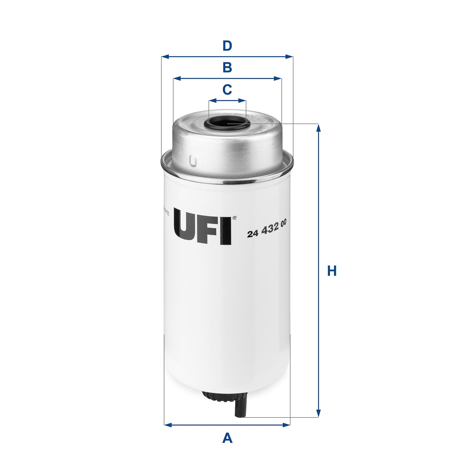 UFI 24.432.00 Filtre à...