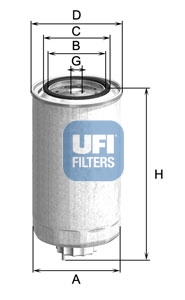 UFI 24.500.00 Filtro...