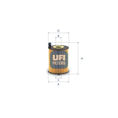 UFI 25.253.00 Filtro olio