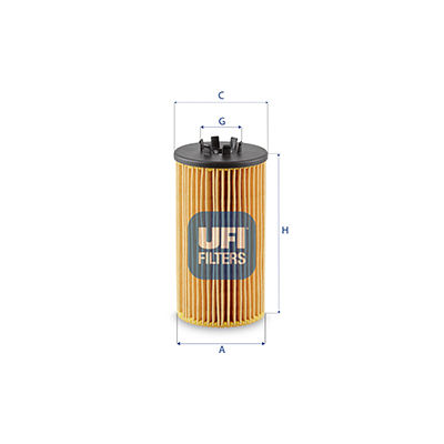 UFI 25.257.00 Oil Filter for AUDI VW