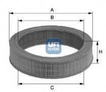 UFI 27.581.00 Air Filter for MITSUBISHI