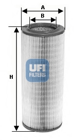 UFI 27.397.00 Air Filter for NISSAN