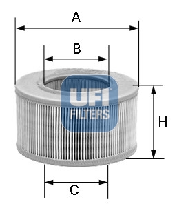 UFI 27.956.00 Filtro aria