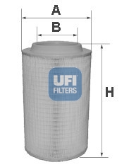 UFI 27.650.00 Filtro aria