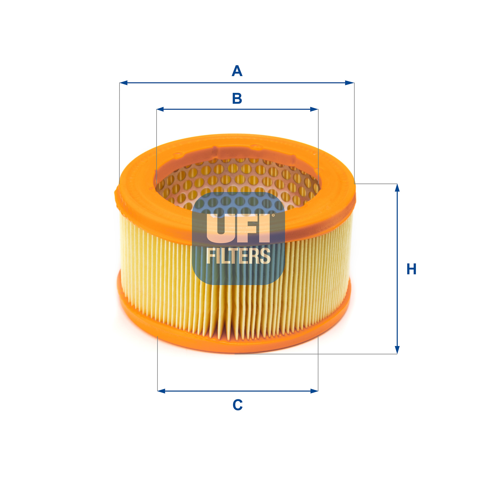 UFI 27.707.00 Air Filter for CITROËN FIAT FORD MORGAN ROVER TALBOT TRIUMPH VAUXHALL WOLSELEY
