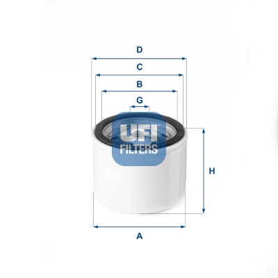 UFI 27.VGT.00 Air Filter, turbocharger for ASTRA IRISBUS IVECO NEW HOLLAND