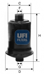 UFI 31.556.00 Palivový filter