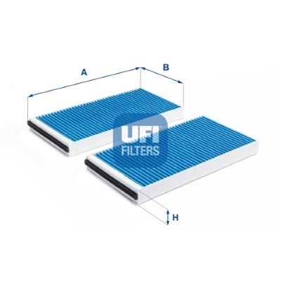 UFI 34.127.00 ARGENTIUM Filter, cabin air for ALPINA BMW