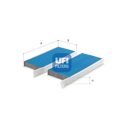 UFI 34.173.00 ARGENTIUM Filter, cabin air for RENAULT