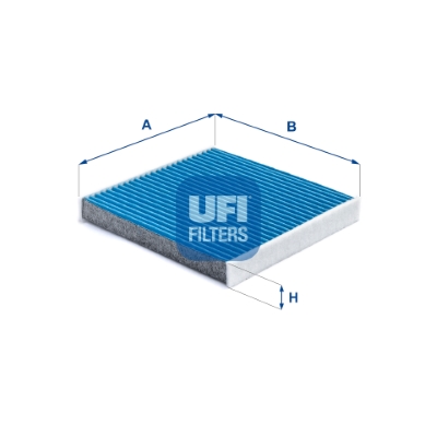 UFI 34.223.00 ARGENTIUM Filter vnútorného priestoru