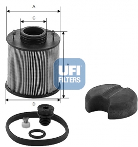 UFI 44.003.00 Φίλτρο ουρίας for DAF