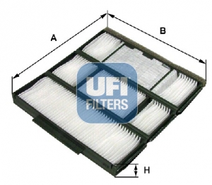 UFI 53.117.00 Filter, cabin air for TOYOTA