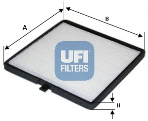 UFI 53.144.00 Filtro, Aria...