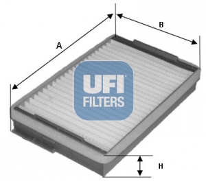 UFI 53.139.00 Filter vnútorného priestoru