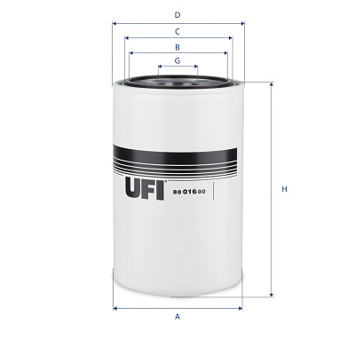 UFI 80.016.00 Oil Filter
