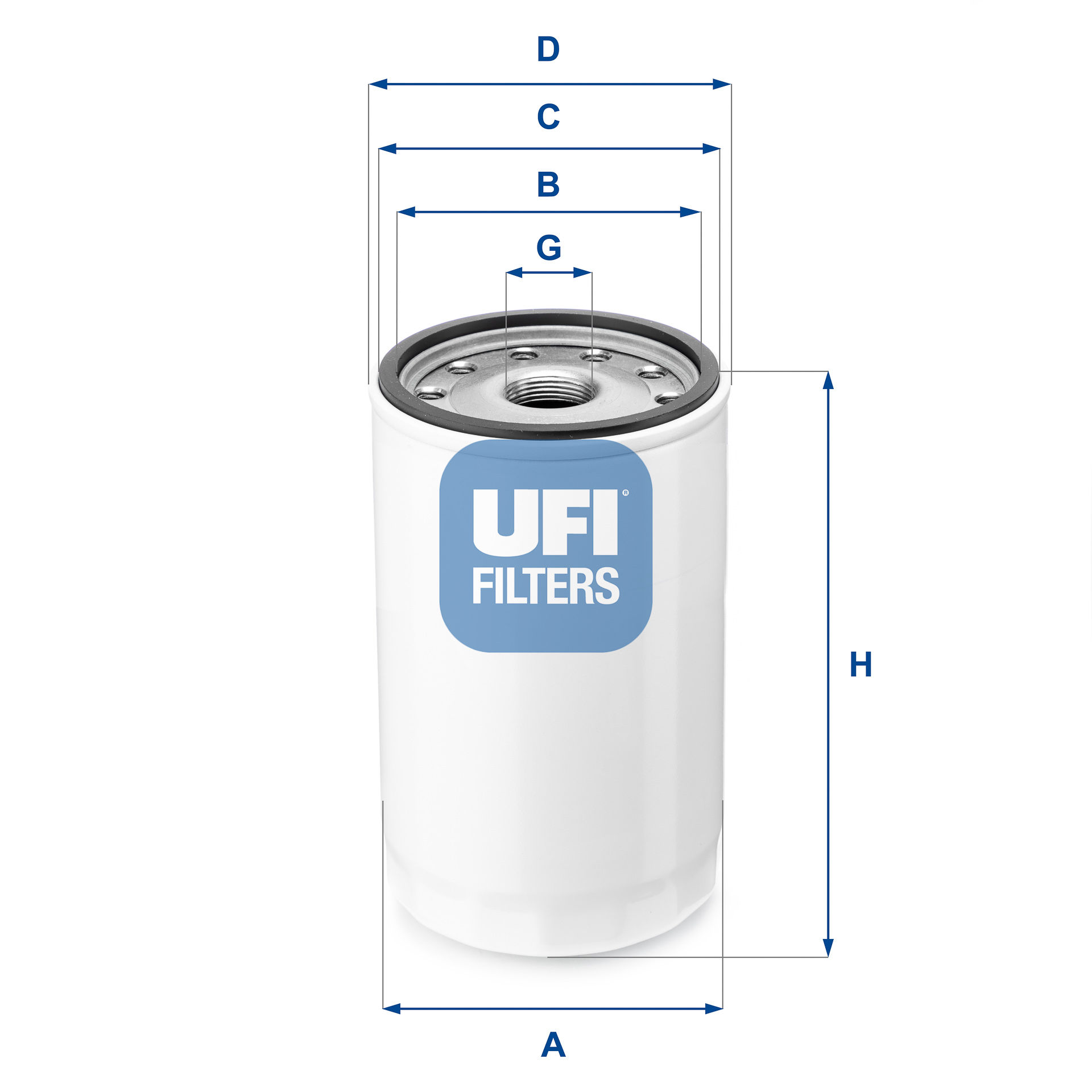 UFI 80.043.00 Hydraulic Filter, steering for FIAT
