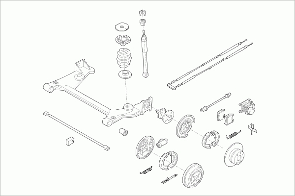 BOGE OPEL-ASTRA-RB013 Steering Rear Axle for OPEL