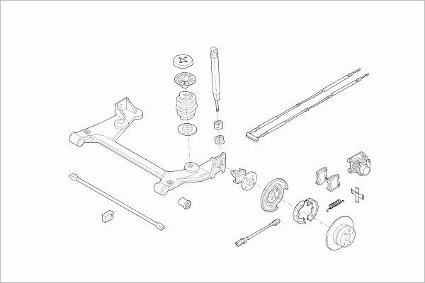 BOGE OPEL-ASTRA-RB021 Σύστημα διεύθυνσης Πίσω άξονας for OPEL