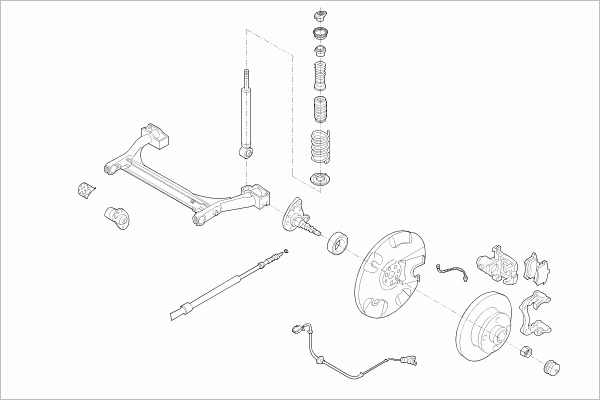 BOGE VW-PASSA-RB006 Steering Rear Axle for VW