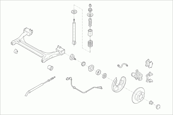 BOGE VW-POLO-RB005 Steering Rear Axle for VW