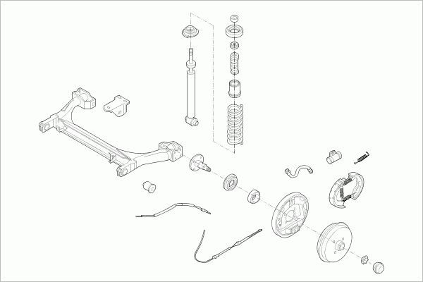 BOGE VW-POLO-RB012 Steering Rear Axle for VW