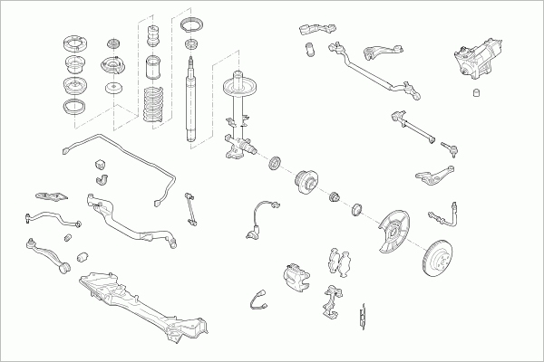BOGE BMW-5-FB009 Steering Front Axle for BMW