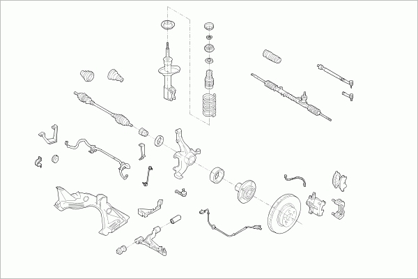 BOGE RENAU-TWING-FB001 Steering Front Axle for RENAULT