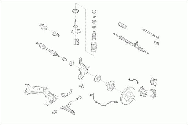 BOGE RENAU-TWING-FB004 Steering Front Axle for RENAULT